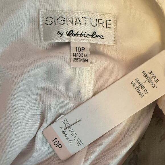 Robbie Bee Women's Sleeveless Floral Print Chiffon Blouson Maxi Dress Sz 10P - Picture 7 of 8